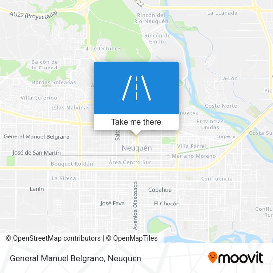 General Manuel Belgrano map