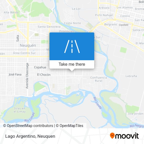 Mapa de Lago Argentino