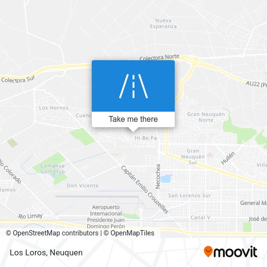 Los Loros map