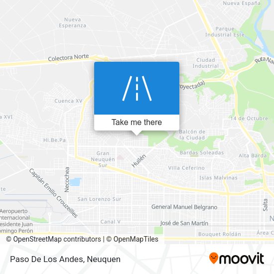 Mapa de Paso De Los Andes