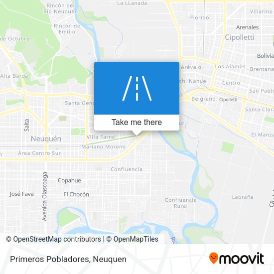 Primeros Pobladores map