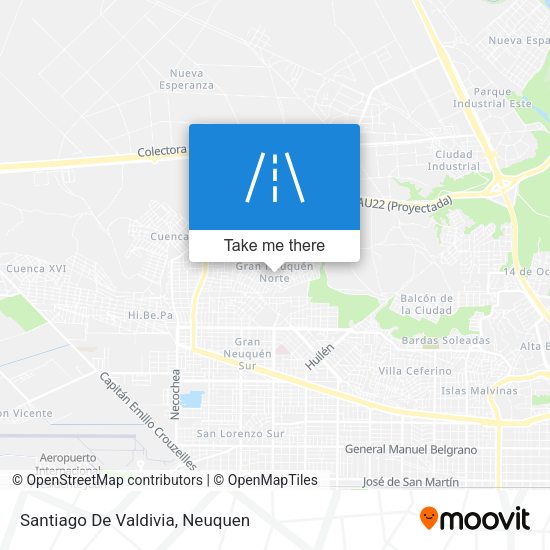 Santiago De Valdivia map