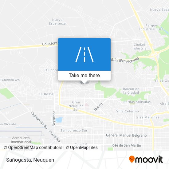 Mapa de Sañogasta