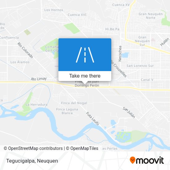 Mapa de Tegucigalpa