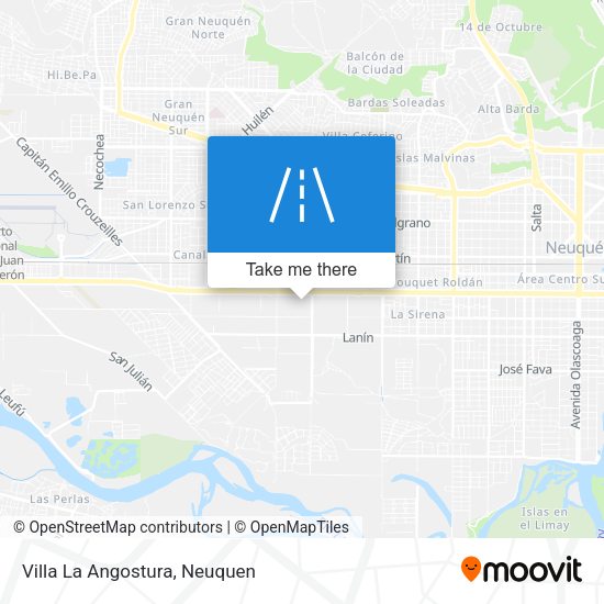 Mapa de Villa La Angostura