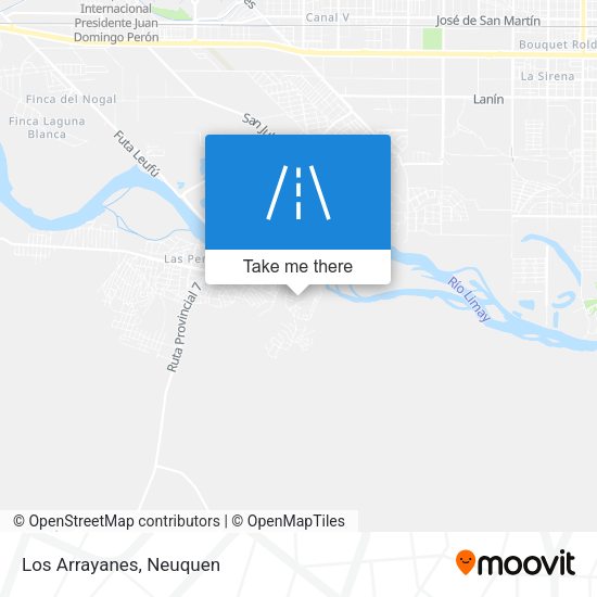 Los Arrayanes map