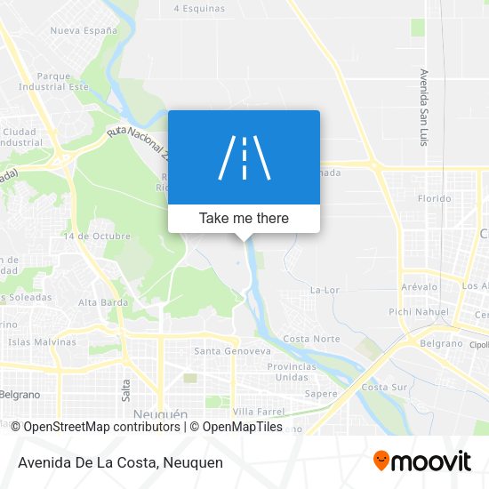Mapa de Avenida De La Costa