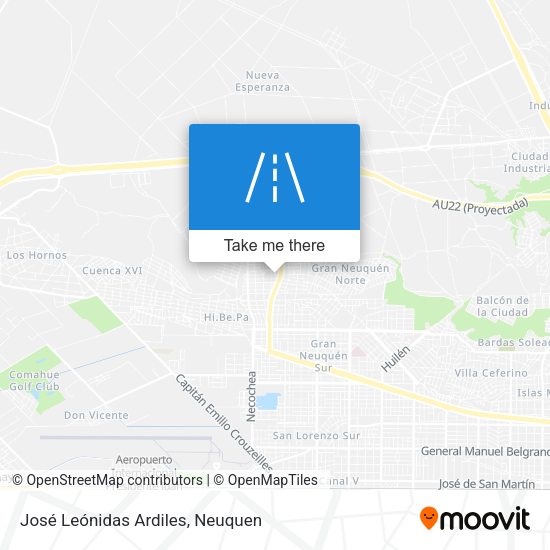 José Leónidas Ardiles map