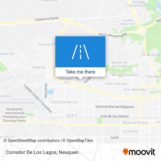 Mapa de Corredor De Los Lagos