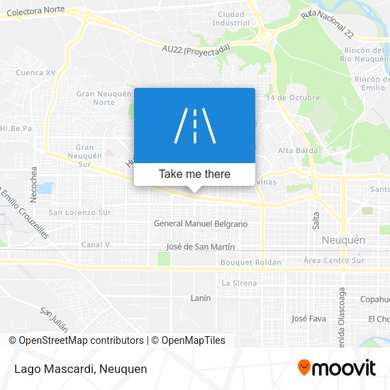 Mapa de Lago Mascardi