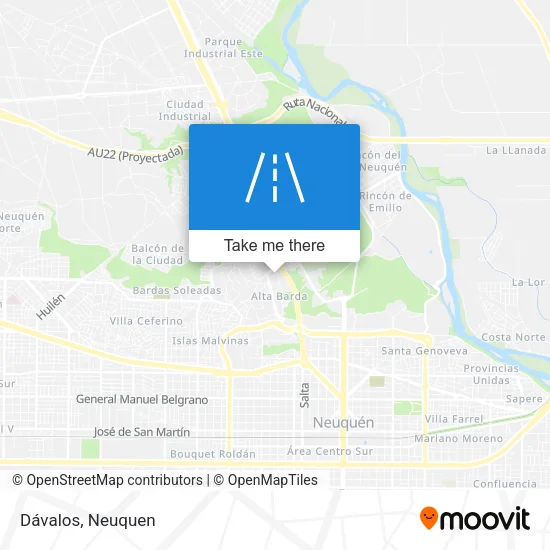 Dávalos map