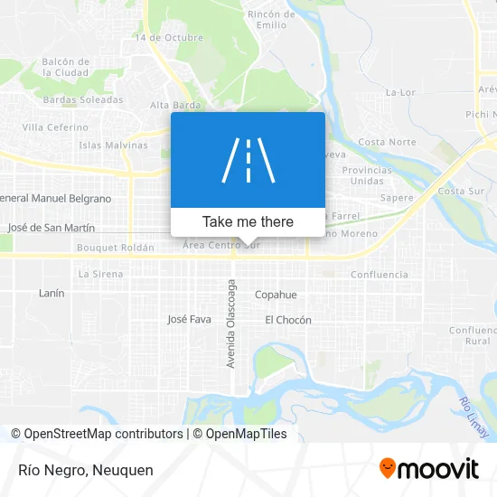 Río Negro map