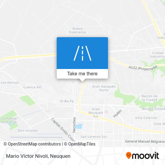 Mapa de Mario Víctor Nívoli