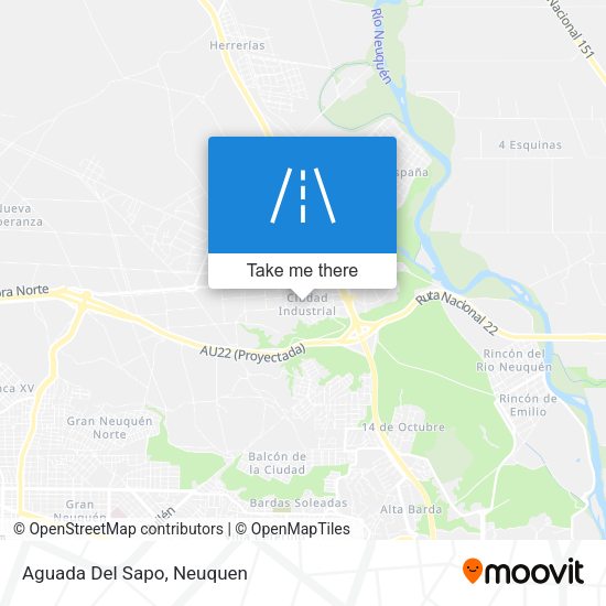 Aguada Del Sapo map
