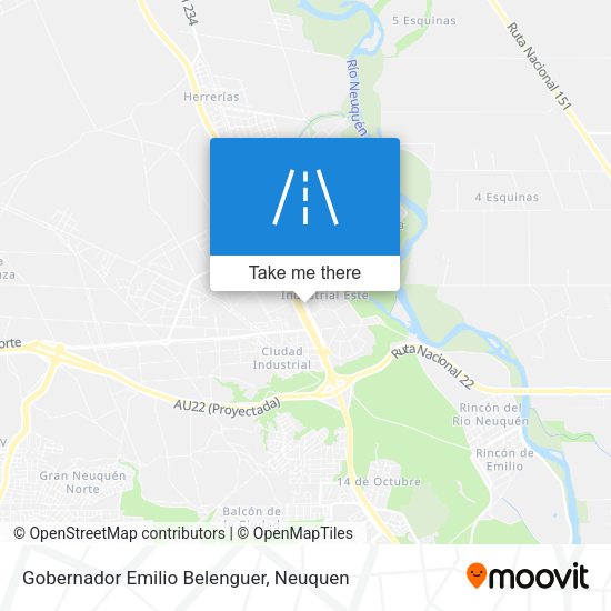 Gobernador Emilio Belenguer map