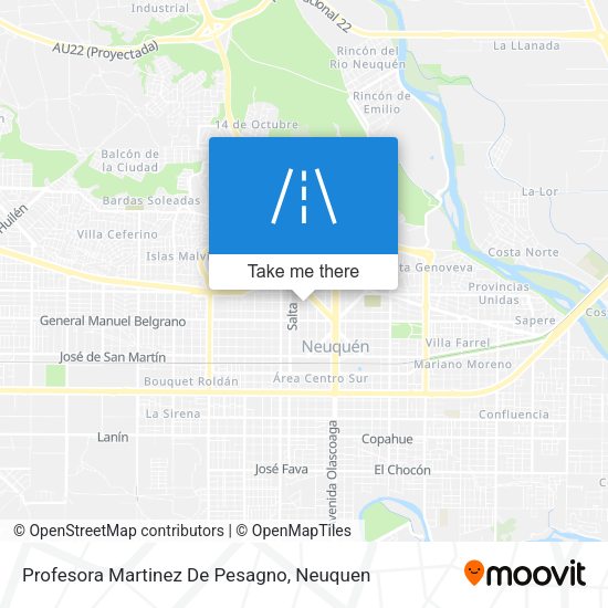 Profesora Martinez De Pesagno map