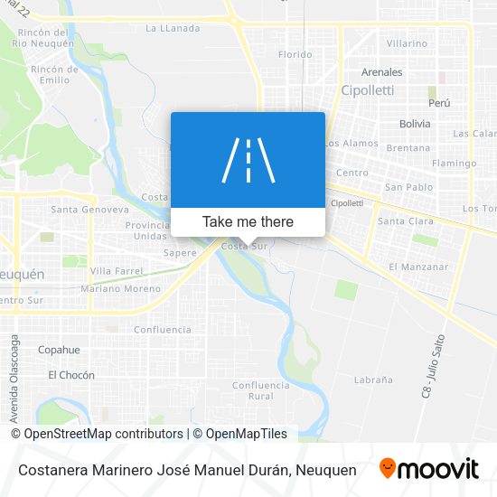 Costanera Marinero José Manuel Durán map