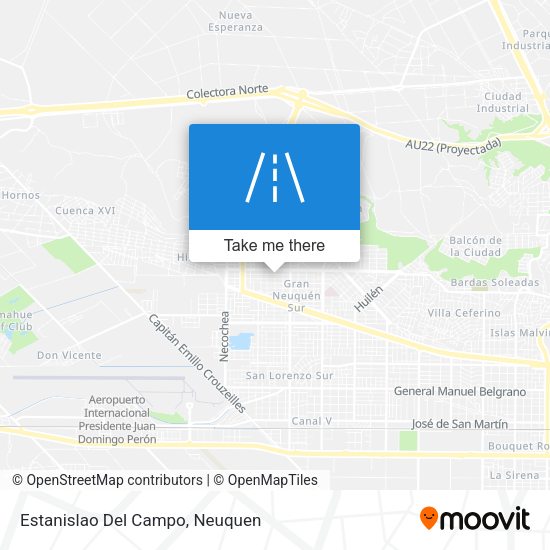 Estanislao Del Campo map