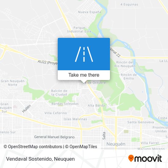 Vendaval Sostenido map