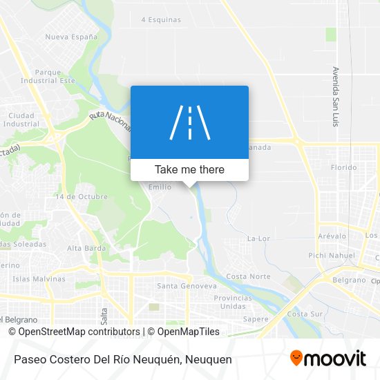 Paseo Costero Del Río Neuquén map