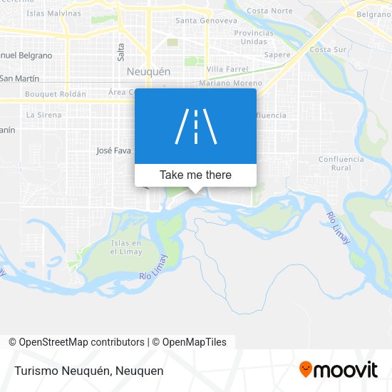 Turismo Neuquén map