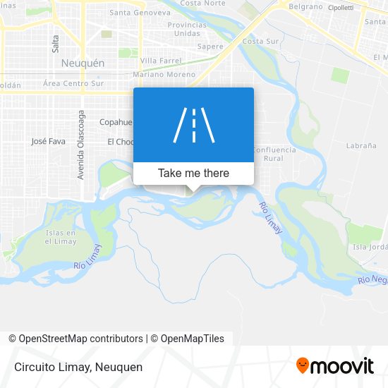 Circuito Limay map