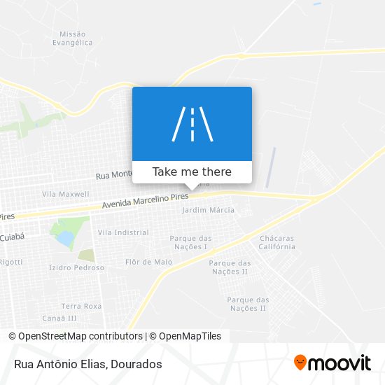 Rua Antônio Elias map