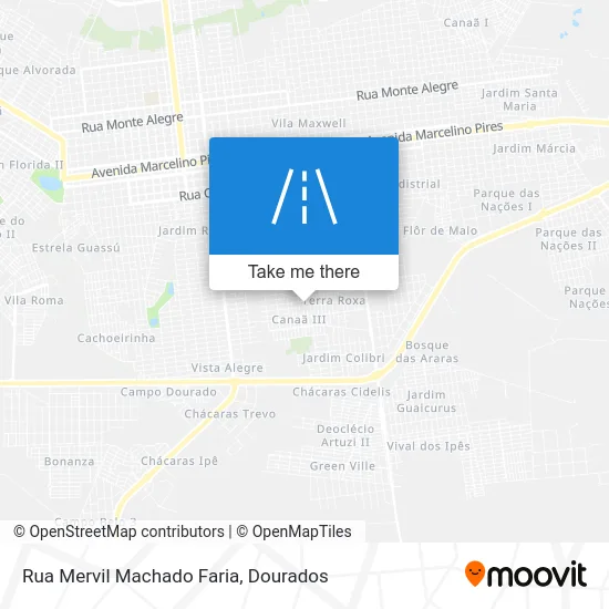 Rua Mervil Machado Faria map