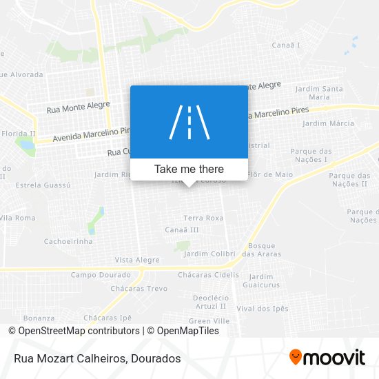Rua Mozart Calheiros map