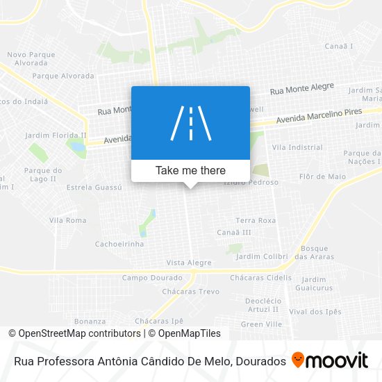Rua Professora Antônia Cândido De Melo map