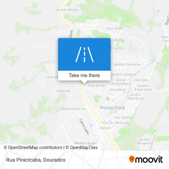 Rua Piracicaba map