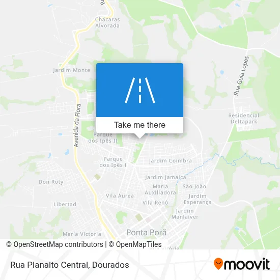 Rua Planalto Central map