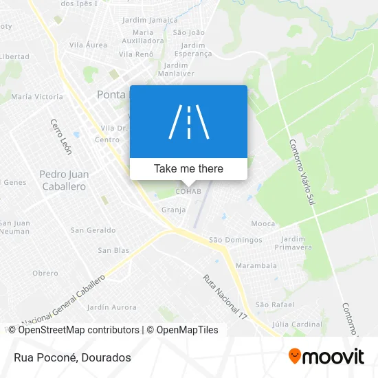 Rua Poconé map