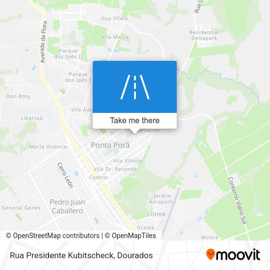 Rua Presidente Kubitscheck map