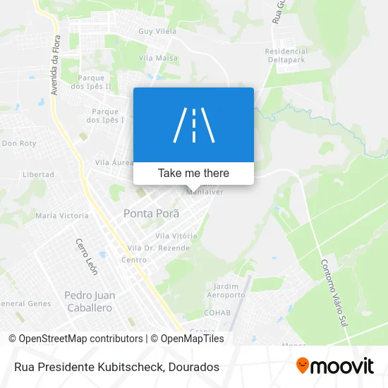 Rua Presidente Kubitscheck map