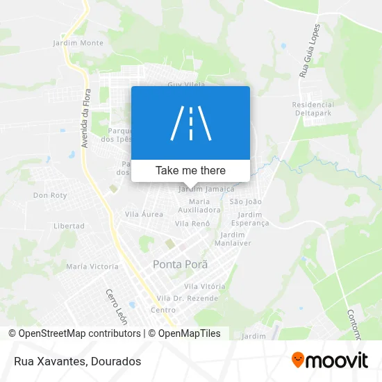 Rua Xavantes map