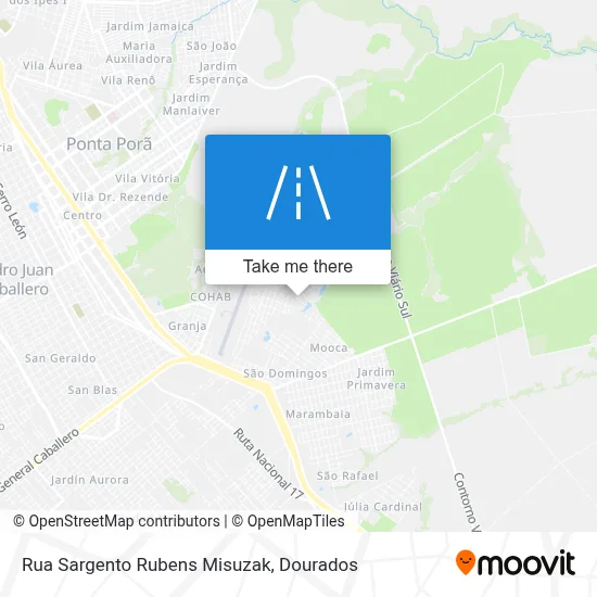 Rua Sargento Rubens Misuzak map