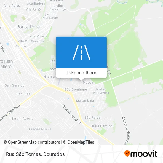 Rua São Tomas map