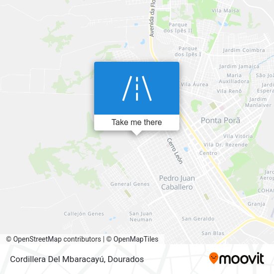 Cordillera Del Mbaracayú map