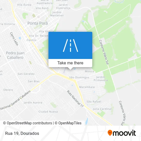 Rua 19 map