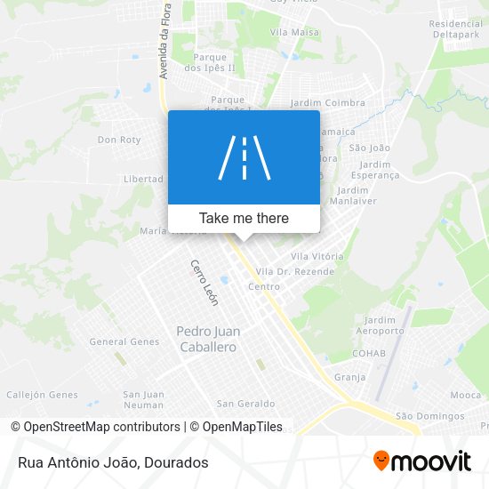 Rua Antônio João map