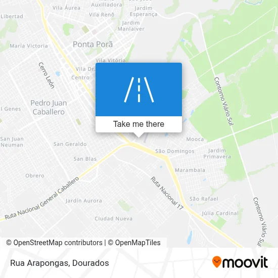 Rua Arapongas map