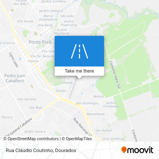 Rua Cláudio Coutinho map