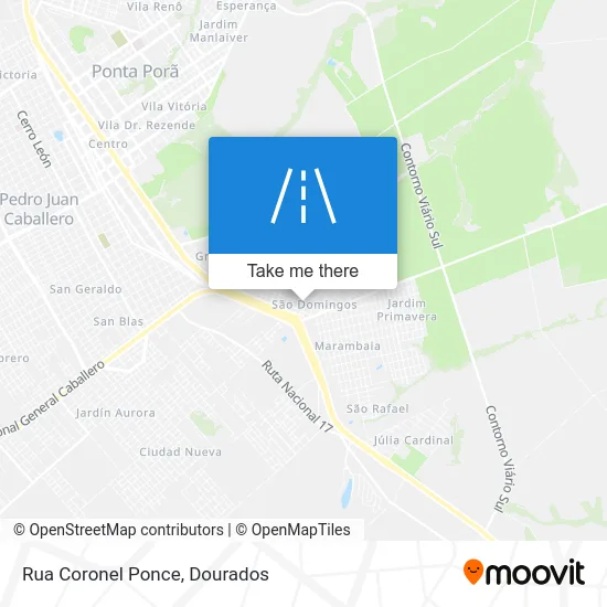 Rua Coronel Ponce map