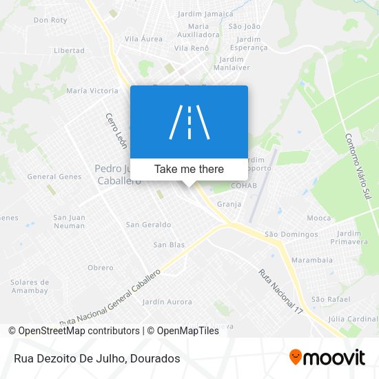 Rua Dezoito De Julho map