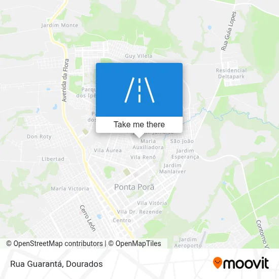 Rua Guarantá map