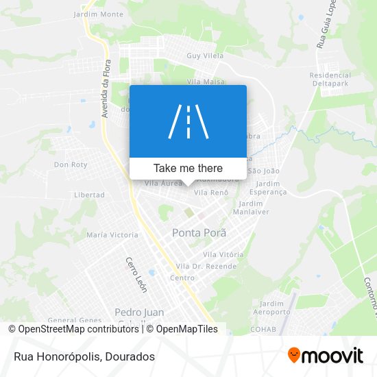 Rua Honorópolis map