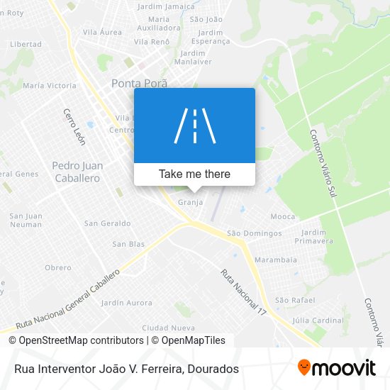 Rua Interventor João V. Ferreira map