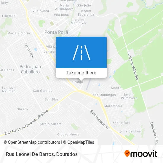 Rua Leonel De Barros map