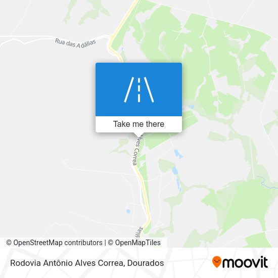 Rodovia Antônio Alves Correa map